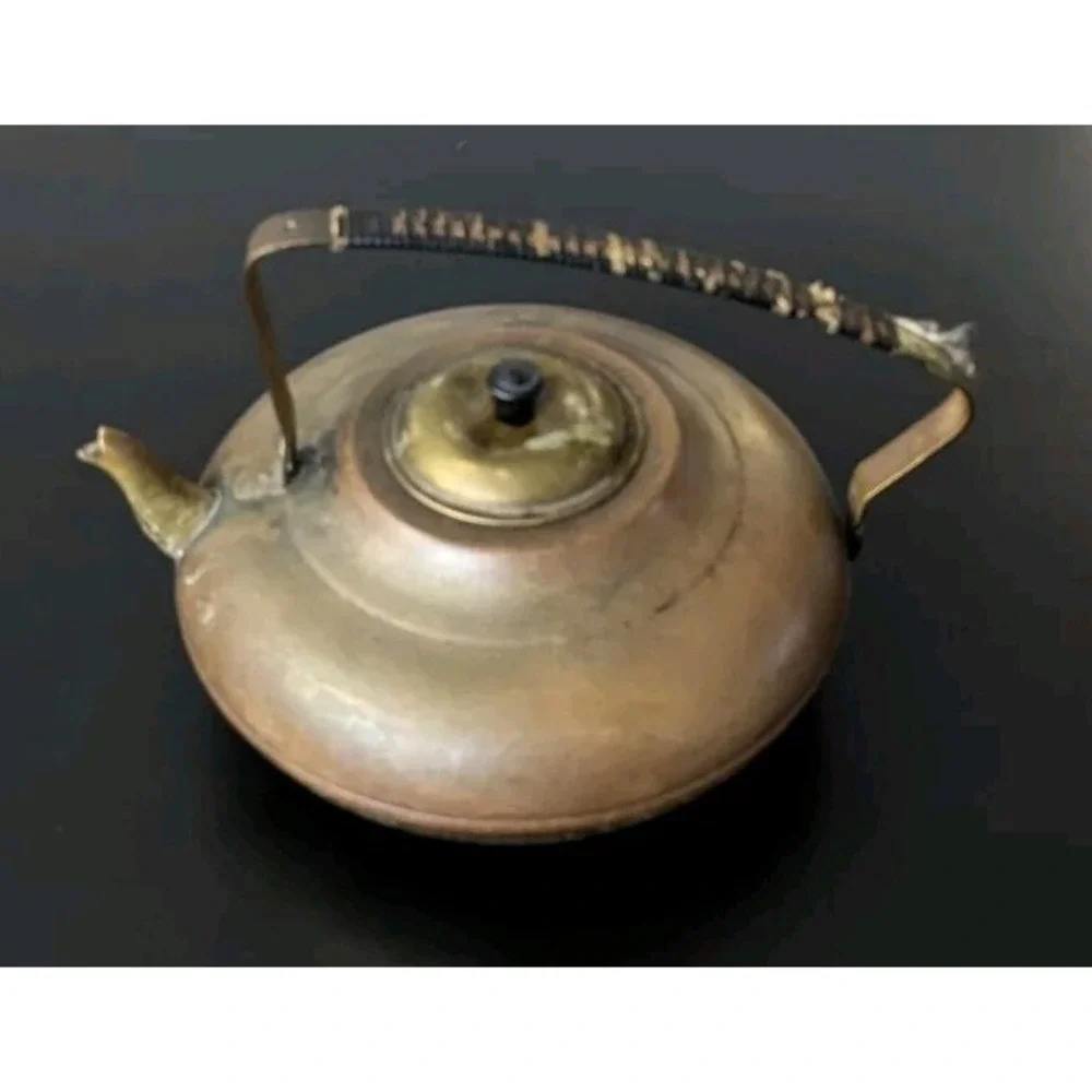 VTG Tea Kettle Teapot Made in Holland Copper & Brass Vintage